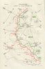 Wulverghem German Gas Attack 30th April 1916. First World War. 1932 old map