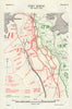 Battle of Vimy Ridge, 21st May 1916. First World War. Trenches 1932 old map