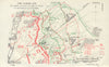 Somme. III Corps attack 1st July 1916. La Boisselle/Ovillers. Trenches 1932 map