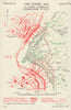 Somme, 1916. VII Corps attack on Gommecourt 1st July. WW1. Trenches 1932 map