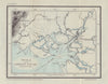 Duala & the Cameroon Estuary. Kamerun Campaign. 1914. First World War. 1920 map