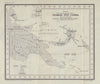 Australia Occupation of German New Guinea 1914. First World War. 1920 old map