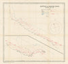 Battle of Dogger Bank, January 24th 1915. First World War. 1921 old map