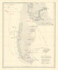 Search for SMS Dresden 1915. Mas a Tierra. Juan Fernandez. Chile. WW1. 1921 map