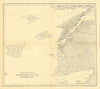 Dardanelles approaches. Strait of Gallipoli 1915. Lemnos. WW1. 1921 old map
