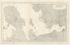 Gulf of Smyrna. Izmir. 1915. First World War. 1921 old antique map plan chart