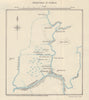 Kurnah/Qurnah Operations 1915. Mesopotamian Campaign. Iraq. WW1. 1923 old map