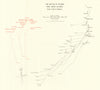 Battle of Jutland. Main Action. 7.45-8.15 pm 31 May 1916. WW1. 1923 old map