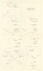 Battle of Jutland. Night Actions 31 May 1916. First World War. 1923 old map