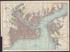 CONSTANTINOPLE / ISTANBUL antique town plan city map. Turkey. BRADSHAW c1899