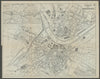 DRESDEN antique town plan city map. Germany. BRADSHAW c1899 old
