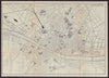 FLORENCE FIRENZE antique town plan city map. Italy. BRADSHAW c1899 old