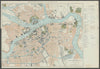 ST. PETERSBURG antique town plan city map. Russia. BRADSHAW c1899 old