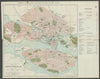 STOCKHOLM antique town plan city map. Sweden. BRADSHAW c1899 old