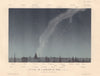 PARIS. Southern Night Sky, Midnight December 20. Winter Solstice 1866 print
