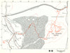 MIDDLE-EARTH Brandywine Bridge to Bree. Frodo's route. TOLKIEN/STRACHEY 1981 map