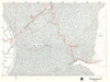 MIDDLE-EARTH The Old Forest. Frodo's route. TOLKIEN/STRACHEY 1981 map