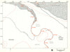 MIDDLE-EARTH Anduin & Limlight. Frodo's route. TOLKIEN/STRACHEY 1981 old map