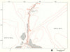 MIDDLE-EARTH Sarn Gebir & Argonath. Frodo's route. TOLKIEN/STRACHEY 1981 map