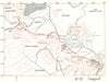 MIDDLE-EARTH Fords of Isen Minas Tirith Frodo's route. TOLKIEN/STRACHEY 1981 map