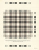 Tartan design. Intermixture of Warp and Weft. Scotland 1950 old vintage print