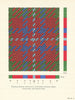 Tartan. Illustrating the Twill Weave. Fabric, colour-strip and thread count 1950