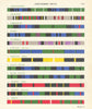 Scottish tartan setts. Abercrombie - Bruce. Baird Balmoral Barclay Brodie 1950