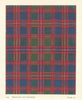 Macintyre & Glenorchy Tartan. Scotland 1950 old vintage print picture