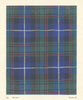 Macrae Tartan. Scotland 1950 old vintage print picture