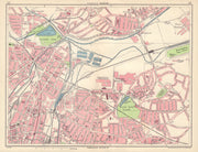 BIRMINGHAM NORTH Aston Saltley Bromford Washwood Heath Gravelly Hill 1954 map