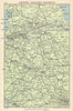 Central England, Railways 1954 old vintage map plan chart