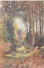 A Beech Wood, Buckinghamshire by Sutton Palmer 1920 old antique print picture