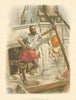 One of Drake's Men by W.C. Symons. Royal Navy 1893 old antique print picture