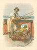 One of Blake's Men by W.C. Symons. Royal Navy 1893 old antique print picture