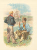 Sailors (18th century) by W.C. Symons. Royal Navy 1893 old antique print