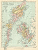 'Western Islands'. Ross-shire & Inverness-shire. Parishes. BARTHOLOMEW 1886 map