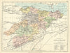 'County of Linlithgow'. Linlithgowshire. Parishes. BARTHOLOMEW 1886 old map