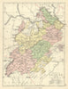 'County of Selkirk'. Selkirkshire. Parishes. BARTHOLOMEW 1886 old antique map