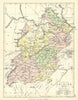 'County of Selkirk'. Selkirkshire. Parishes. BARTHOLOMEW 1888 old antique map