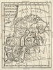 'Svezia, Novergia, e Danimarca'. Scandinavia antique map by Claudio Buffier 1788