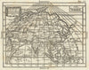 'Asia' with mythical Lake Bassa/Chiamay antique map by Claudio Buffier 1788