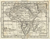 'Africa'. Niger river flows west. Phantom St Matthew's island. BUFFIER 1788 map