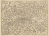 ENVIRONS OF LONDON by John CARY. Miniature antique map 1815 old