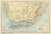 South Africa - Climatological Plateaus. Winter/summer rains. BROWN 1899 map