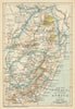 South Africa - Transvaal & Orange Free State. Goldfields. SAMLER BROWN 1899 map