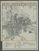 Plan of Bandoeng. Bandung city plan, Java, Indonesia. VAN STOCKUM 1930 old map