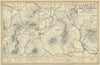 Garoet and Environs. Garut, Java, Indonesia. VAN STOCKUM 1930 old vintage map
