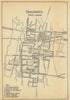 Djokjakarta. Yogyakarta city plan, Java, Indonesia. VAN STOCKUM 1930 old map
