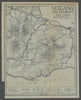 Malang environs. Mount Bromo. Java, Dutch East Indies. VAN STOCKUM 1930 map