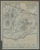 Malang environs. Mount Bromo. Java, Dutch East Indies. VAN STOCKUM 1930 map